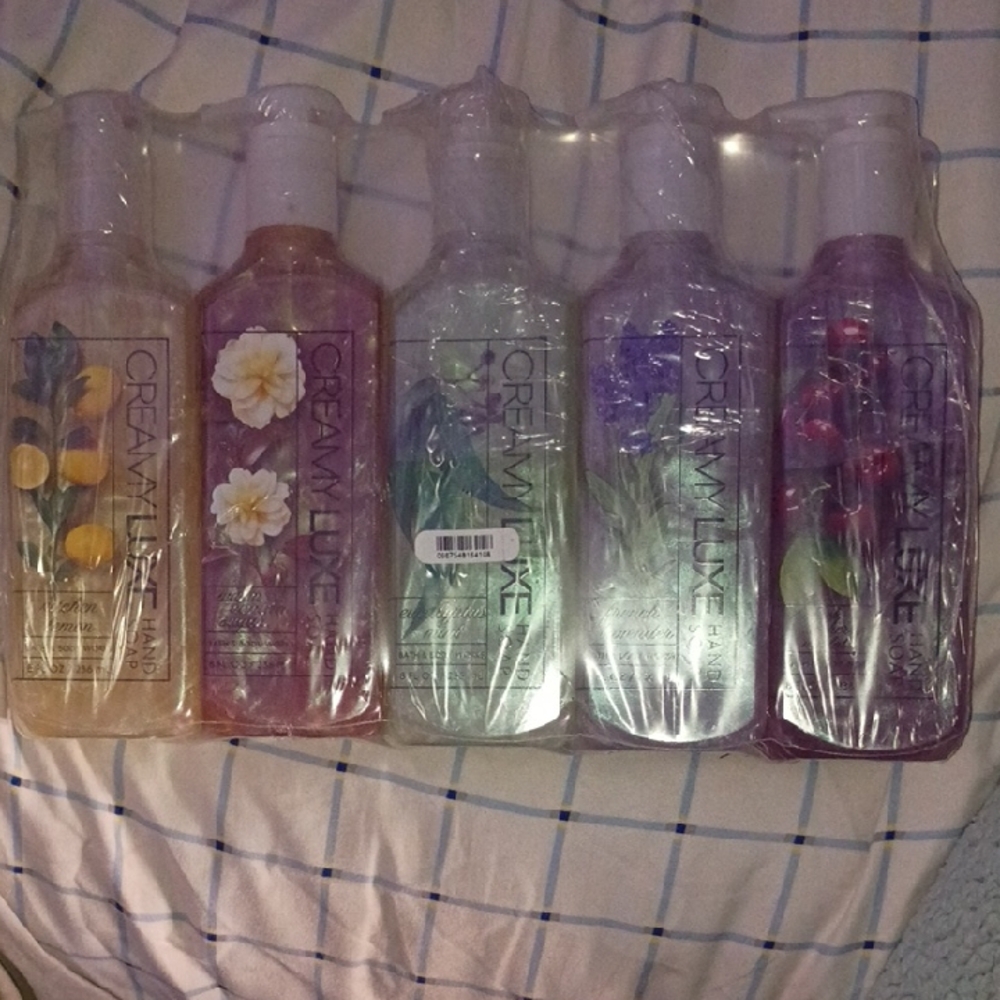 Hand & Body Wash Set - Lavender, Green, Pink, Purple, Yellow